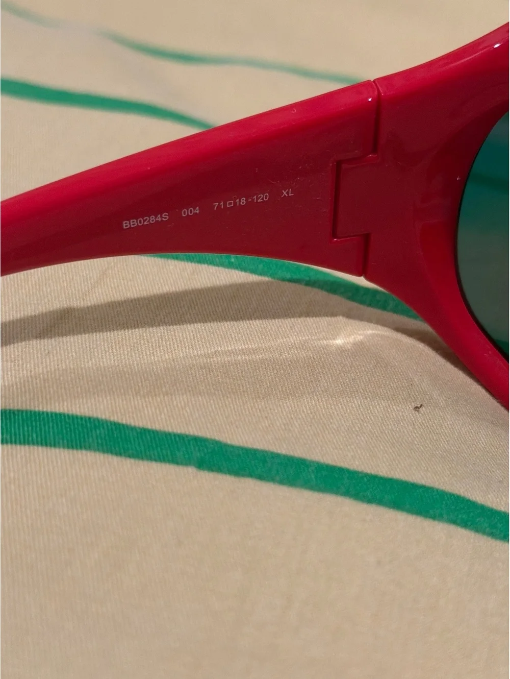 Balenciaga red horned framed sunglasses